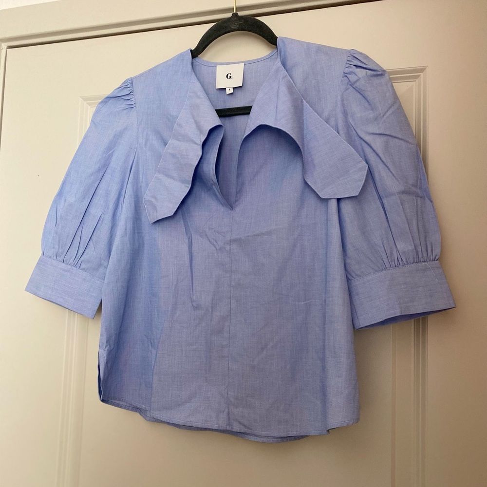 G. Label by Goop | Luxury Puff Sleeve Top
